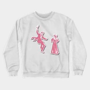 He Danced A Jig Sticker Couple In Pink Crewneck Sweatshirt